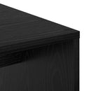 vidaXL Asztal polcokkal Fekete tölgy 102 x 50 x 124 cm Faanyag
