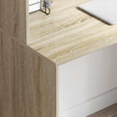 vidaXL Asztal polcokkal sonoma tölgy 102 x 50 x 124 cm Faanyag