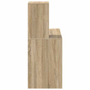 vidaXL Asztal polcokkal sonoma tölgy 102 x 50 x 124 cm Faanyag