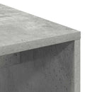 vidaXL Asztal polcokkal Beton Szürke 102 x 50 x 124 cm Faanyag