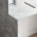 vidaXL Asztal polcokkal Beton Szürke 102 x 50 x 124 cm Faanyag