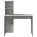 vidaXL Asztal polcokkal Beton Szürke 102 x 50 x 124 cm Faanyag