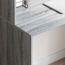 vidaXL Asztal polcokkal Szürke Sonoma 102 x 50 x 124 cm Faanyag