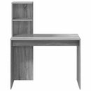 vidaXL Asztal polcokkal Szürke Sonoma 102 x 50 x 124 cm Faanyag