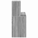 vidaXL Asztal polcokkal Szürke Sonoma 102 x 50 x 124 cm Faanyag