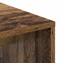 vidaXL Asztal polcokkal tárolóval Öreg fa 102 x 50 x 124 cm Faanyag