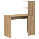 vidaXL Asztal Artisan tölgy Faanyag 102 x 50 x 124 cm