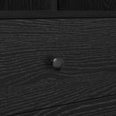 vidaXL Magasfiú fiókkal Musta tammi 45.5 x 34 x 127 cm Faanyag