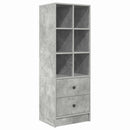 vidaXL Magasfiú fiókkal Beton Szürke 45,5 x 34 x 127 cm