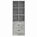 vidaXL Magasfiú fiókkal Beton Szürke 45,5 x 34 x 127 cm