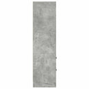 vidaXL Magasfiú fiókkal Beton szürke 45.5 x 34 x 127 cm Faanyag