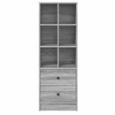 vidaXL Magasfiú fiókkal Szürke Sonoma 45,5 x 34 x 127 cm