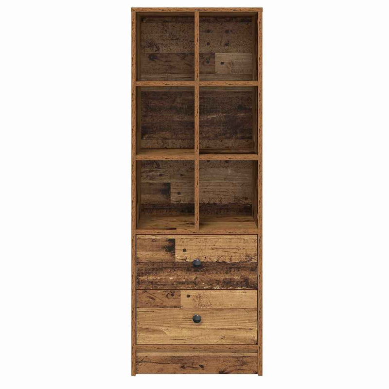 vidaXL Magasfiú fiókkal Régi fa 45.5 x 34 x 127 cm Faanyag