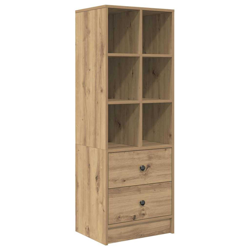 vidaXL Magasfiú fiókkal kézműves tölgy 45.5 x 34 x 127 cm Faanyag