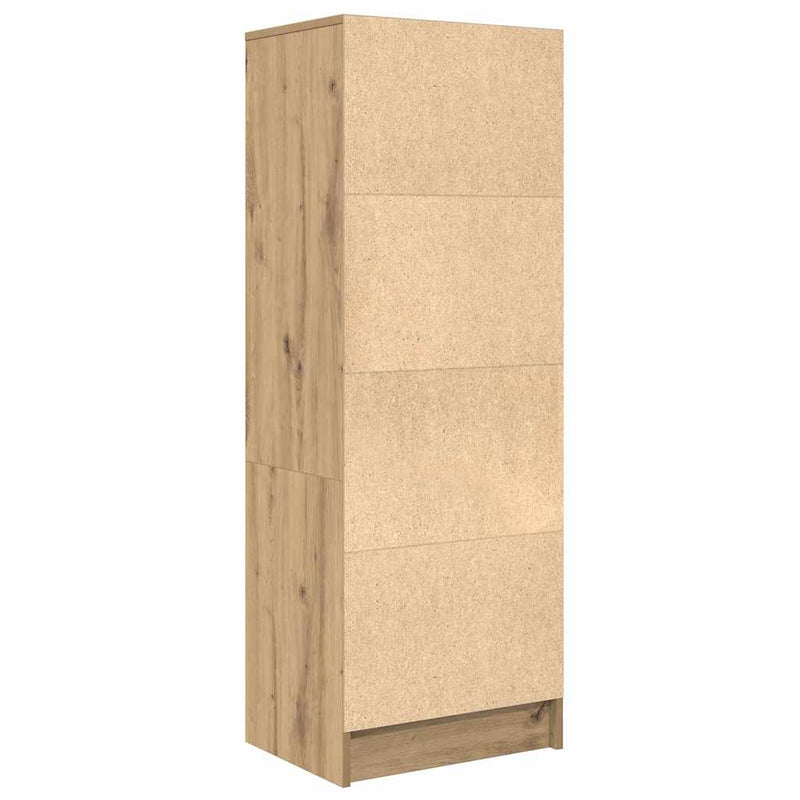 vidaXL Magasfiú fiókkal kézműves tölgy 45.5 x 34 x 127 cm Faanyag