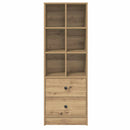 vidaXL Magasfiú fiókkal kézműves tölgy 45.5 x 34 x 127 cm Faanyag