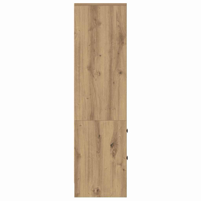 vidaXL Magasfiú fiókkal kézműves tölgy 45.5 x 34 x 127 cm Faanyag