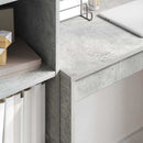 vidaXL Asztal Beton Szürke 80 x 40 x 76 cm