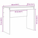 vidaXL Asztal Beton Szürke 90 x 40 x 76 cm