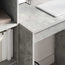 vidaXL Asztal Beton Szürke 70 x 50 x 76 cm