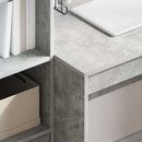 vidaXL Asztal Beton Szürke 90 x 50 x 76 cm