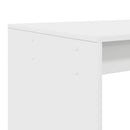 vidaXL Asztal polcokkal tárolóval Fehér 108 x 55 x 103.5 cm Faanyag