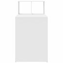 vidaXL Asztal polcokkal tárolóval Fehér 108 x 55 x 103.5 cm Faanyag