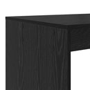 vidaXL Asztal polcokkal Fekete tölgy 108 x 55 x 103.5 cm Faanyag