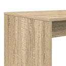 vidaXL Asztal polcokkal Sonoma tölgy 108 x 55 x 103.5 cm Faanyag