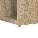 vidaXL Asztal polcokkal Sonoma tölgy 108 x 55 x 103.5 cm Faanyag