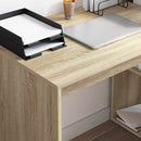 vidaXL Asztal polcokkal Sonoma tölgy 108 x 55 x 103.5 cm Faanyag