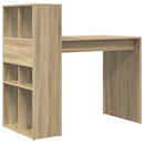 vidaXL Asztal polcokkal Sonoma tölgy 108 x 55 x 103.5 cm Faanyag