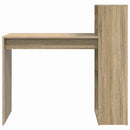 vidaXL Asztal polcokkal Sonoma tölgy 108 x 55 x 103.5 cm Faanyag