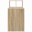 vidaXL Asztal polcokkal Sonoma tölgy 108 x 55 x 103.5 cm Faanyag
