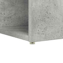 vidaXL Asztal polcokkal Beton Szürke 108 x 55 x 103.5 cm Faanyag
