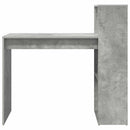 vidaXL Asztal polcokkal Beton Szürke 108 x 55 x 103.5 cm Faanyag