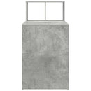 vidaXL Asztal polcokkal Beton Szürke 108 x 55 x 103.5 cm Faanyag