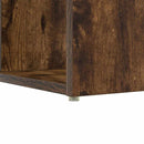 vidaXL Asztal polcokkal Füstölt tölgy 108 x 55 x 103.5 cm Faanyag