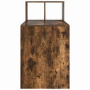 vidaXL Asztal polcokkal Füstölt tölgy 108 x 55 x 103.5 cm Faanyag