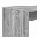 vidaXL Asztal polcokkal Szürke Sonoma 108 x 55 x 103.5 cm Faanyag