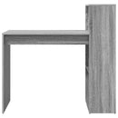 vidaXL Asztal polcokkal Szürke Sonoma 108 x 55 x 103.5 cm Faanyag