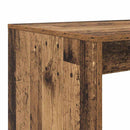 vidaXL Asztal polcokkal tárolóval Öreg fa 108 x 55 x 103.5 cm Faanyag