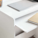 vidaXL Asztal fiókkal polcokkal Fehér 106 x 41 x 88.5 cm Faanyag