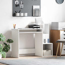 vidaXL Asztal fiókkal polcokkal Fehér 106 x 41 x 88.5 cm Faanyag