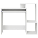 vidaXL Asztal fiókkal polcokkal Fehér 106 x 41 x 88.5 cm Faanyag