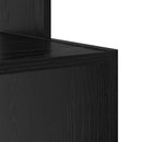 vidaXL Asztal fiókkal Fekete tölgy 106 x 41 x 88.5 cm Faanyag