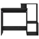 vidaXL Asztal fiókkal Fekete tölgy 106 x 41 x 88.5 cm Faanyag
