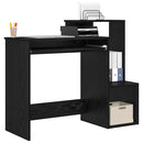 vidaXL Asztal fiókkal Fekete tölgy 106 x 41 x 88.5 cm Faanyag