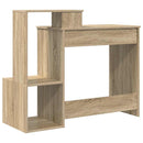 vidaXL Asztal fiókkal Sonoma tölgy 106 x 41 x 88.5 cm Faanyag
