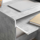 vidaXL Asztal fiókkal Beton Szürke 106 x 41 x 88.5 cm Faanyag